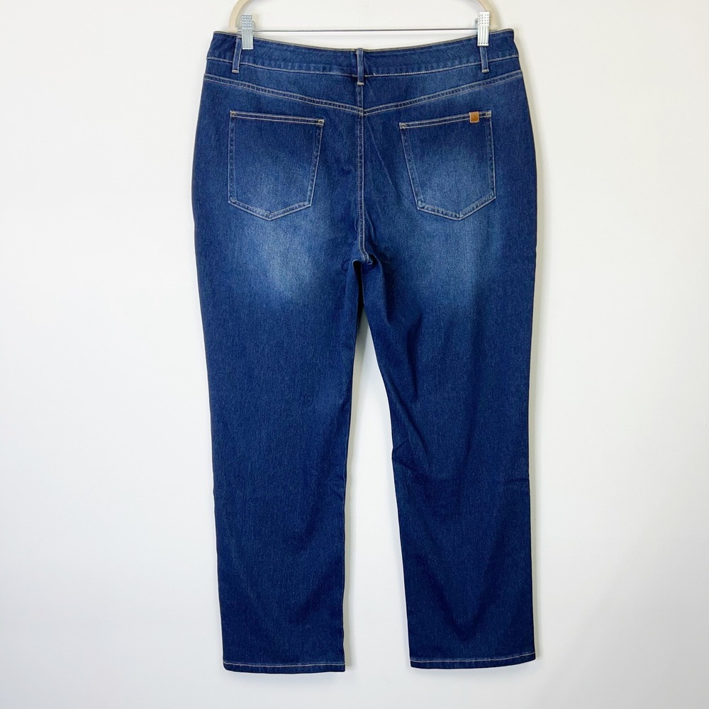 NEW Halara Flex High Waisted Pockets Straight Leg Jeans Women's Plus Size 1X - Picture 8 of 10